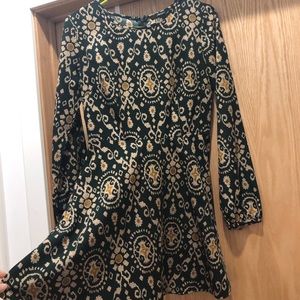 Holiday long sleeved dress, size small